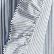 Cargar imagen en el visor de la galería, Farmhouse Stripe Reyna Ruffle Window Curtain Panel Set
