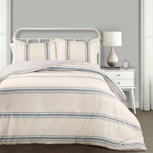 Load image into Gallery viewer, Farmhouse Stripe Reversible Comforter Set
