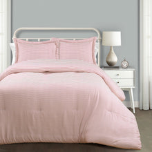 Cargar imagen en el visor de la galería, Farmhouse Stripe Reversible Comforter Set
