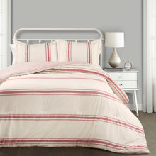 Carregar imagem no visualizador da galeria, Farmhouse Stripe Reversible Comforter Set
