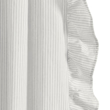 Load image into Gallery viewer, Farmhouse Stripe Reyna Ruffle Window Curtain Panel Set
