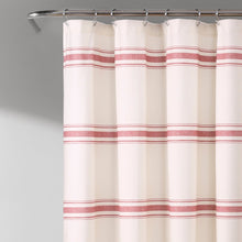 Load image into Gallery viewer, Farmhouse Stripe 100% Cotton Shower Curtain
