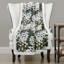 Carregar imagem no visualizador da galeria, Camouflage Leaves Sherpa Throw
