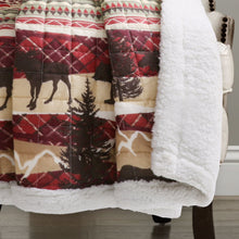 Load image into Gallery viewer, Holiday Lodge Sherpa Throw
