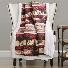 Load image into Gallery viewer, Holiday Lodge Sherpa Throw
