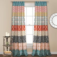 Load image into Gallery viewer, Bohemian Stripe Window Curtain Panel Set
