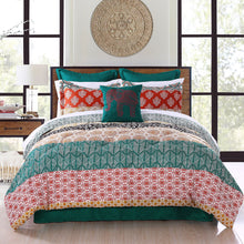 Cargar imagen en el visor de la galería, Bohemian Stripe 7 Piece Comforter Set
