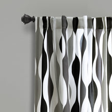 Carregar imagem no visualizador da galeria, Mid Century Geo Light Filtering Window Curtain Panel Set
