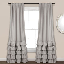 Load image into Gallery viewer, Allison Ruffle Window Curtain Panel Set
