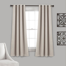 Load image into Gallery viewer, Insulated Grommet Blackout Window Curtain Panel Set
