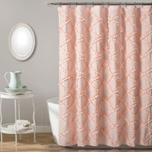 Load image into Gallery viewer, Ruffle Diamond Shower Curtain
