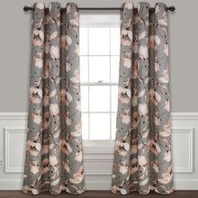 Load image into Gallery viewer, Delsey Floral Absolute Blackout Window Curtain Set
