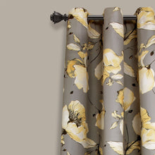 Load image into Gallery viewer, Delsey Floral Absolute Blackout Window Curtain Set
