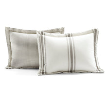 Cargar imagen en el visor de la galería, Farmhouse Stripe Reversible Comforter Set
