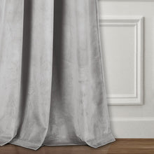 Carregar imagem no visualizador da galeria, Prima Velvet Solid Back Tab Rod Pocket Light Filtering Window Curtain Panel Set
