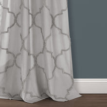 Carregar imagem no visualizador da galeria, Avon Chenille Trellis Window Curtain Panel Set
