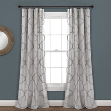 Load image into Gallery viewer, Avon Chenille Trellis Window Curtain Panel Set
