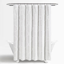 Load image into Gallery viewer, Avon Chenille Trellis Shower Curtain
