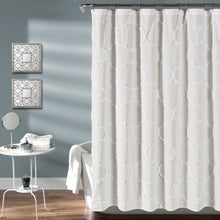 Load image into Gallery viewer, Avon Chenille Trellis Shower Curtain
