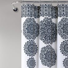 Load image into Gallery viewer, Stripe Medallion Shower Curtain
