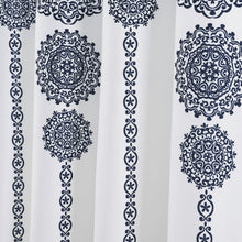 Cargar imagen en el visor de la galería, Stripe Medallion Shower Curtain
