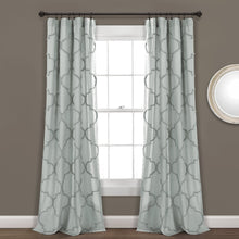 Load image into Gallery viewer, Avon Chenille Trellis Window Curtain Panel Set
