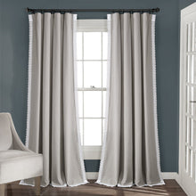 Cargar imagen en el visor de la galería, Rosalie Faux Linen Window Panel Set
