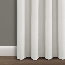 Load image into Gallery viewer, Faux Linen Absolute Blackout Window Curtain Panel
