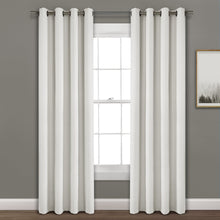 Load image into Gallery viewer, Faux Linen Absolute Blackout Window Curtain Panel
