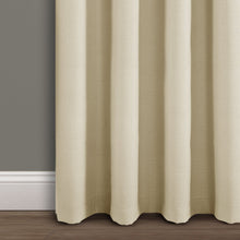 Load image into Gallery viewer, Faux Linen Absolute Blackout Window Curtain Panel
