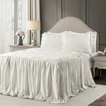 Cargar imagen en el visor de la galería, Ravello Pintuck Ruffle Skirt Bedspread Set
