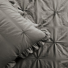 Cargar imagen en el visor de la galería, Ravello Pintuck Ruffle Skirt Bedspread Set
