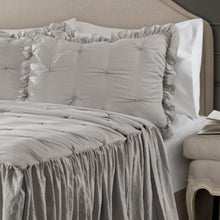 Carregar imagem no visualizador da galeria, Ravello Pintuck Ruffle Skirt Bedspread Set
