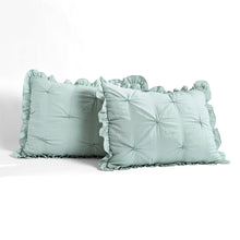 Cargar imagen en el visor de la galería, Ravello Pintuck Ruffle Skirt Bedspread Set
