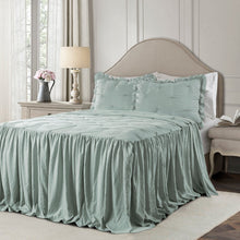 Cargar imagen en el visor de la galería, Ravello Pintuck Ruffle Skirt Bedspread Set
