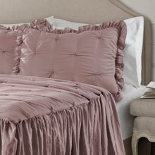 Carregar imagem no visualizador da galeria, Ravello Pintuck Ruffle Skirt Bedspread Set
