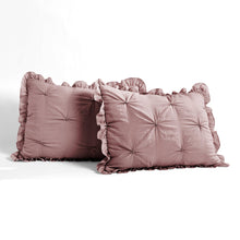 Cargar imagen en el visor de la galería, Ravello Pintuck Ruffle Skirt Bedspread Set
