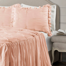 Load image into Gallery viewer, Ravello Pintuck Ruffle Skirt Bedspread Set
