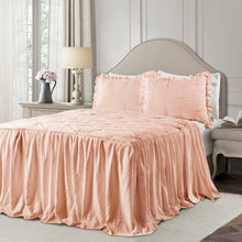 Load image into Gallery viewer, Ravello Pintuck Ruffle Skirt Bedspread Set
