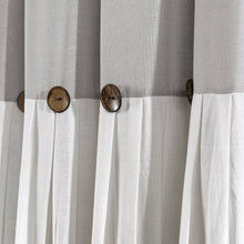 Cargar imagen en el visor de la galería, Linen Button Shower Curtain
