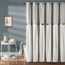 Carregar imagem no visualizador da galeria, Linen Button Shower Curtain
