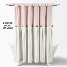 Carregar imagem no visualizador da galeria, Linen Button Shower Curtain
