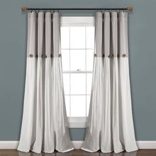 Carregar imagem no visualizador da galeria, Linen Button Window Curtain Panel
