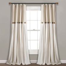 Carregar imagem no visualizador da galeria, Linen Button Window Curtain Panel
