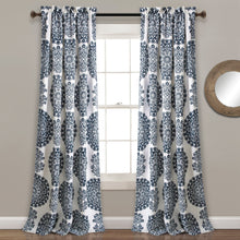 Load image into Gallery viewer, Evelyn Medallion Light Filtering Window Curtain Set
