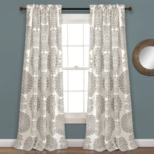 Load image into Gallery viewer, Evelyn Medallion Light Filtering Window Curtain Set
