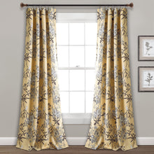 Load image into Gallery viewer, Botanical Garden Light Filtering Window Curtain Panel Set
