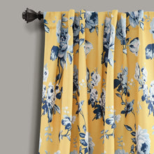 Load image into Gallery viewer, Tania Floral Light Filtering Window Curtain Panel Set
