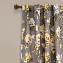 Load image into Gallery viewer, Tania Floral Light Filtering Window Curtain Panel Set
