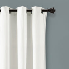 Cargar imagen en el visor de la galería, Prima Velvet Solid Grommet Light Filtering Window Curtain Panel Set
